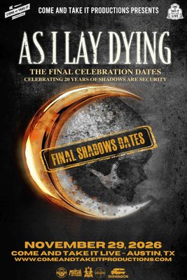 AS I LAY DYING: The Final Dates Celebrating 20 Years of ‘Shadows Are Security’ – Austin