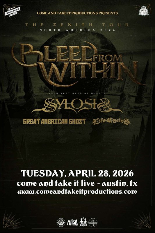 BLEED FROM WITHIN: The Zenith Tour – North America