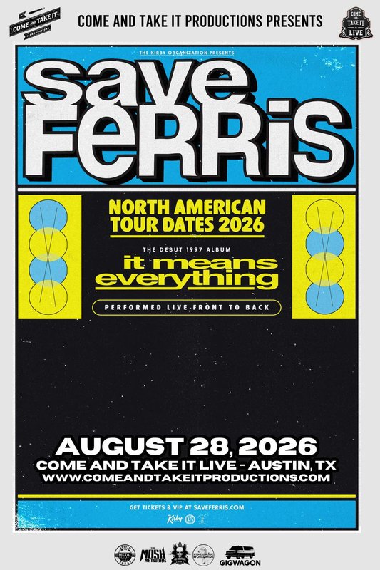 SAVE FERRIS: ‘It Means Everything’ 29-Year Anniversary Tour