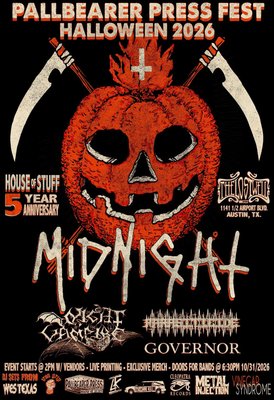 PALLBEARER PRESS FEST- MIDNIGHT, NIGHT OF THE VAMPIRE, PARASITICIDE, GOVERNOR
